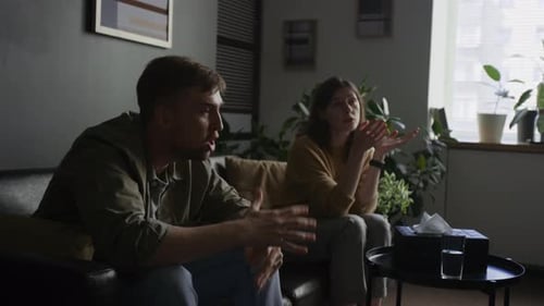 Couple Arguing in Therapy