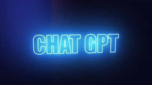 Chat GPT 3D Textanimation 4K
