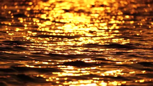 Sea Water Surface Low Angle View Over Clear Azure Sea Water Sun Glare Abstract Nautical Summer Ocean