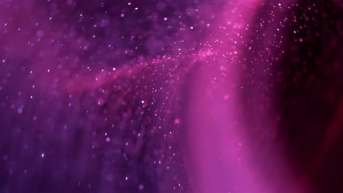 Elegant Purple Pink Abstract Particle Flow Decorative Loop Background