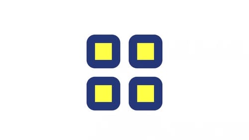 Icono de interfaz de usuario animado del menú Bento Color