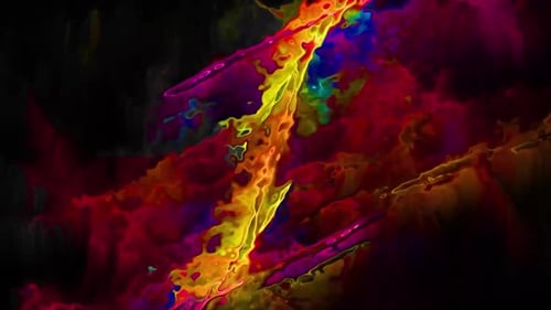 Vibrant Abstract Fluid Color Flowing Motion Background