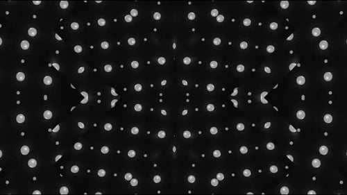 Abstract Geometric Dots Pulsating Black Background