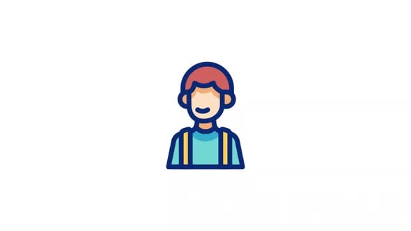 Administrative Assistant Animated Alpha Icons , Elements Motion ...