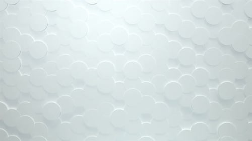 Seamless Abstract White Geometric Circles Background Loop