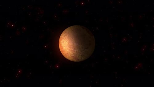 Rotating Planet in Starry Outer Space