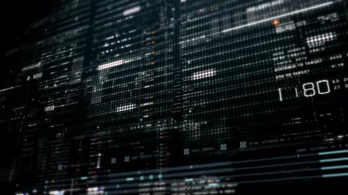 Futuristic Digital Technology Data Grid Loop Background