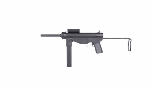 Automatic Gun 3d object rotating loop