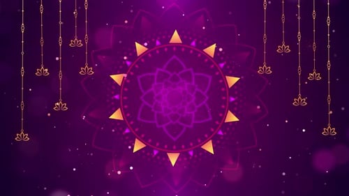 Diwali Festival Celebration Background 4K