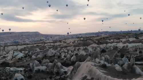 Cappadocia Turkey at Sunrise with Hot Air Balloons