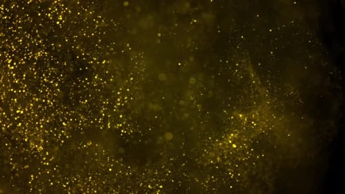 Stunning Golden Glitter Particles Elegant Background
