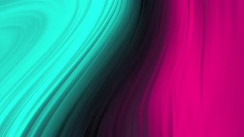 Remolinos abstractos de color verde azulado y magenta: una obra de arte digital vibrante