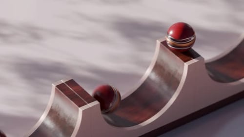 Slide Balls Loop 3D Animation