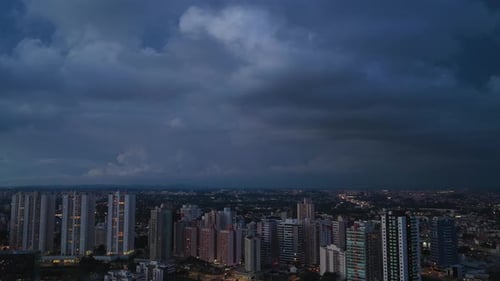 Moody lightning clouds with sudden flashes in the dark lightning clouds and overcast lightning cl...