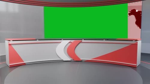 3D-Hintergrundschleife für virtuelle Nachrichtenstudios