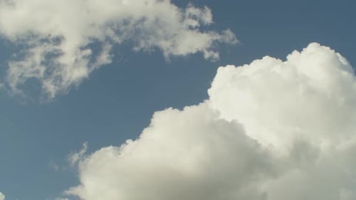 Slow moving clouds in the evening