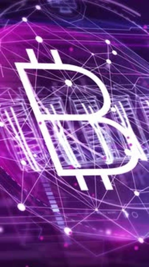Animated Cryptocurrencies Data Flow in Virtual Space