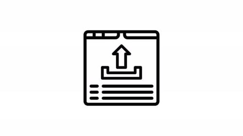 upload line icon animation