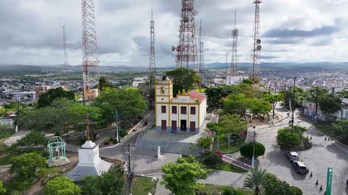 Morro do Bom Jesus em Caruaru, Pernambuco, Brasil, Nordeste.