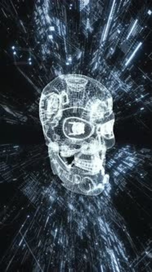 Vertical Hacker Background