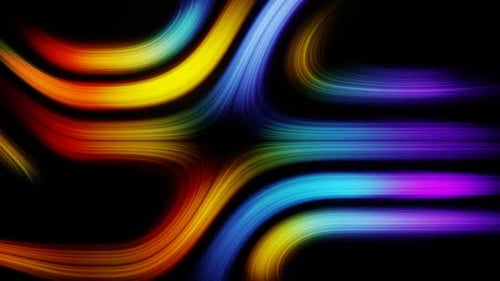 Multicolor Abstract Particle Motion Background Vj Loop In HD