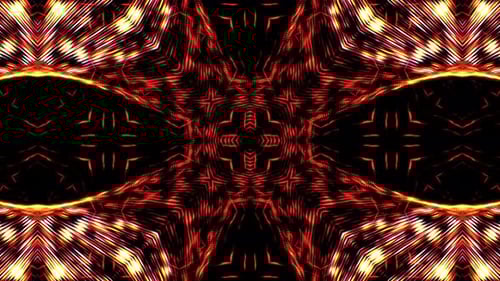 Abstract Geometric Red Neon Glowing Particle Background Loop