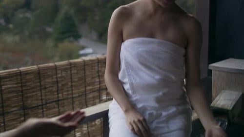 Two japanese women enjoying a relaxing spa day near Mount Fuji