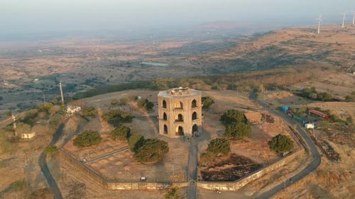 Mahel de Chandbiwi, palais Chand Bibi à Ahmednagar, Inde - structure en pierre octale - Histoire de l'Inde |