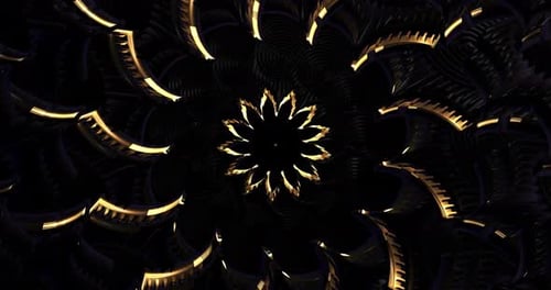 4K VJ Abstract Color Tunnel Loop Animation 27
