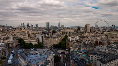Time Lapse do horizonte de Londres