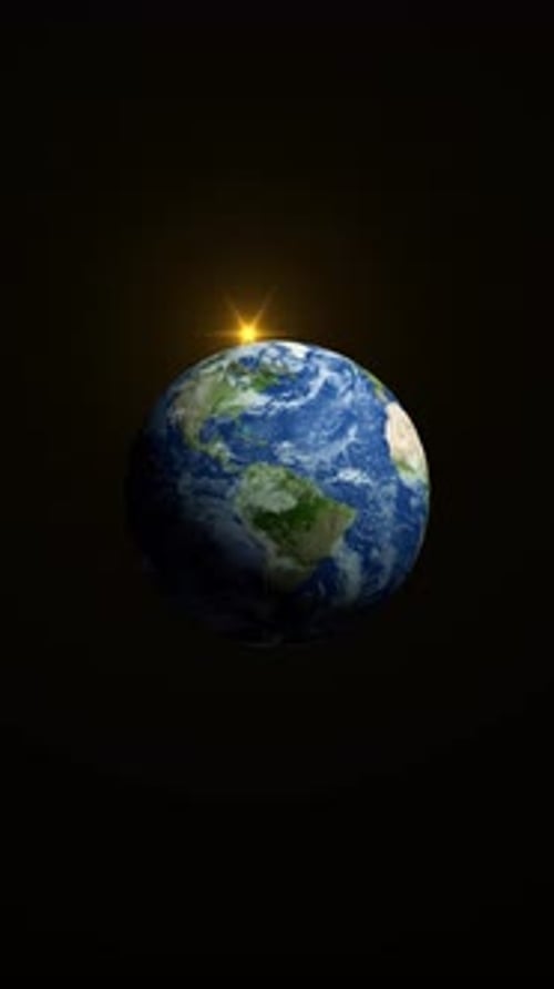 Erdplanet mit Weltraum.