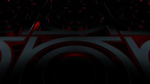 Abstract Background with Black and Red Elements, Unique Design, Exclusive, 3D Render, Shape, Figure