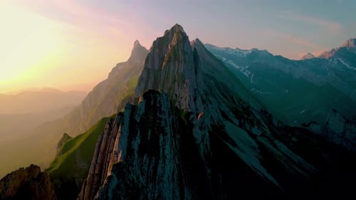 Schaeffler Altenalptuerme Mountain Ridge Swiss Alpstein Appenzell Innerrhoden Switzerland