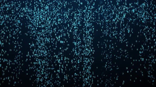 4K Binary Numbers in Futuristic Digital Technology with AI and Data Networks