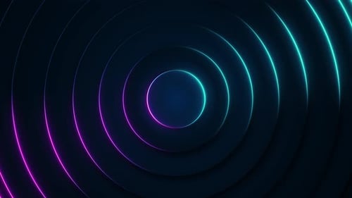 Neonlinientunnel mit glühendem fluoreszierendem Licht, Korridor, Bühne, VJ, Licht, Event, Partikel, Konzerteinführung