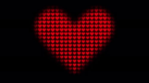 Heart Animation Alpha Channel Background