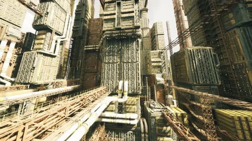 Radiant Passageway Featuring Multiple Freight Pathways and Metal Frameworks