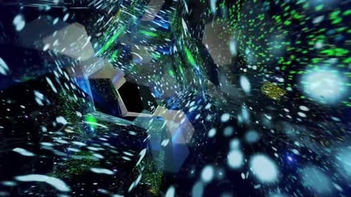 Renderización digital de fondo abstracto de túnel con purpurina