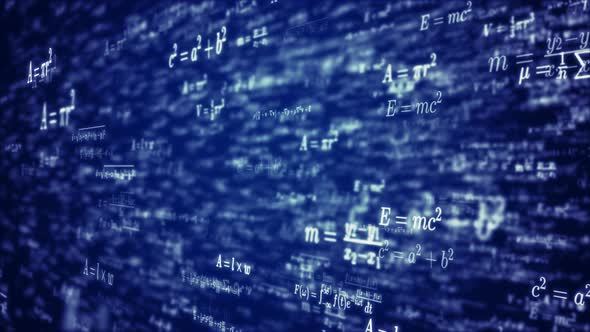 Abstract Mathematical Formulas Animation Background, Backgrounds Motion ...