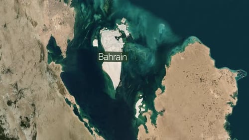 Bahrain-Borderline: Stocksammlung mit Landeskarten — Weitwinkel zum Vergrößern