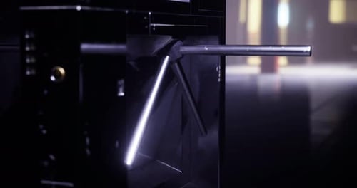 Modern Turnstile Design Highlights Advanced Security in Urban Areas
