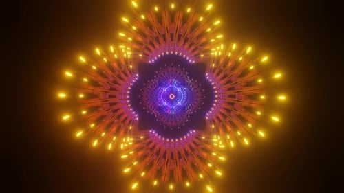 Multicolor Trippy Pattern Animation Visual 3D Mandala Spiritual Pattern