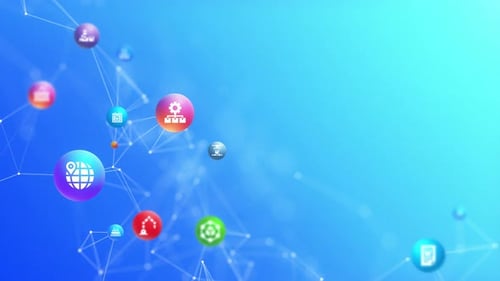 SCM supply chain management plexus background