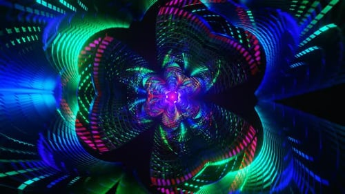 Radiant Neon Dance Captivating VJ Loop
