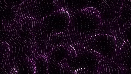Futuristic Abstract Data Wave Background Animation