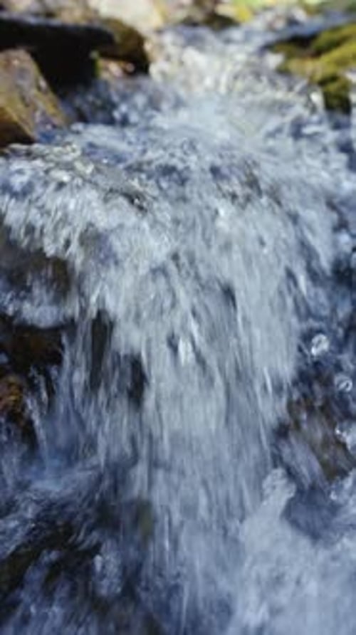 Slow Motion of Mountain River