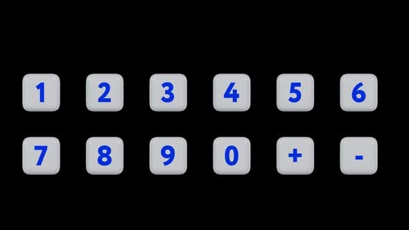dynamic 3d animation of numbers and signs, Backgrounds Motion Graphics ...