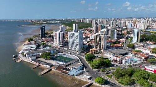 Cityscape of Aracaju Sergipe Brazil. Tourism at Brazil Northeast.