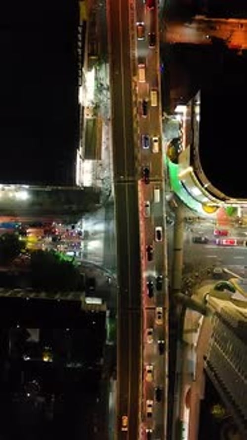 Makati City at Night Metro Manila Philippines