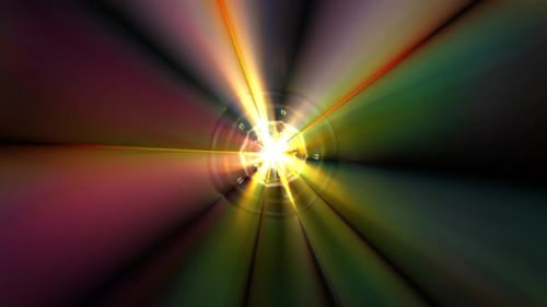 4k bunter, nahtloser animierter Hintergrund mit Sonnenstrahlen